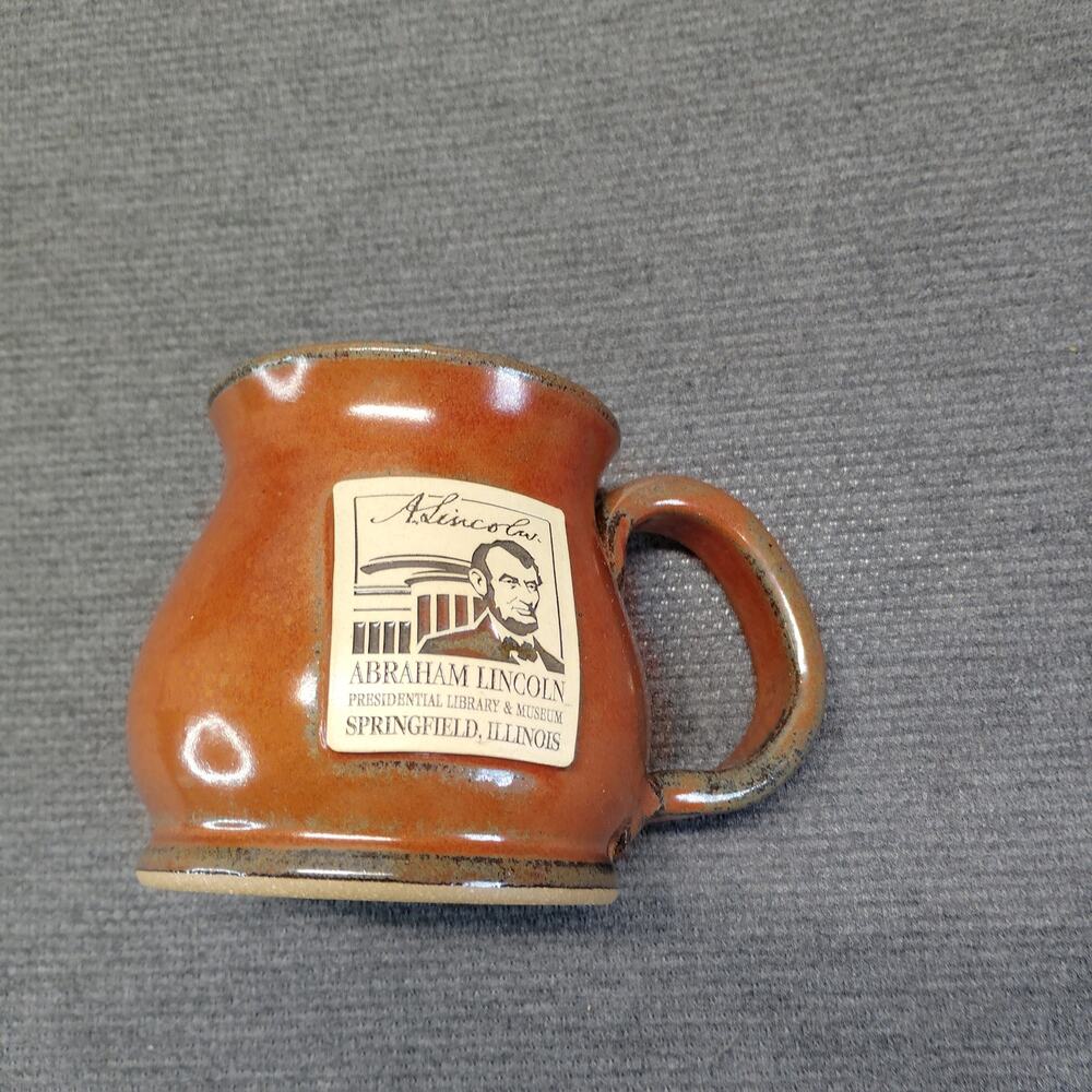 Abraham Lincoln Presidential Library Museum Pot Belly Mug Sunset Hill USA